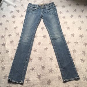 Paige Denim Blue Heights Straight Leg Size 25